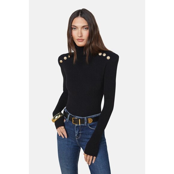 NWT L’AGENCE Reeves Turtleneck Sweater Black Size Small - Picture 3 of 8